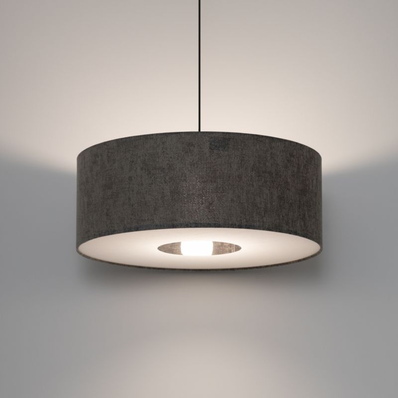 Lampa wisząca dekoracyjna szara klosz z tkaniny 50cm 1xE27 25W LAGO Nowodvorski 1 szt.