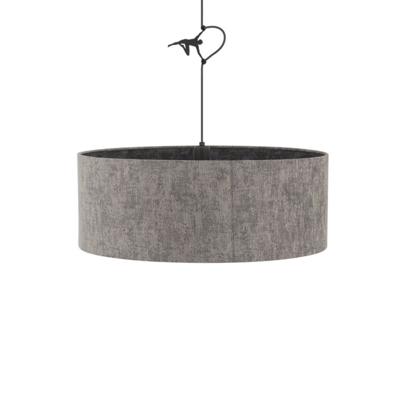 Lampa wisząca dekoracyjna szara klosz z tkaniny 50cm 1xE27 25W LAGO Nowodvorski 1 szt.