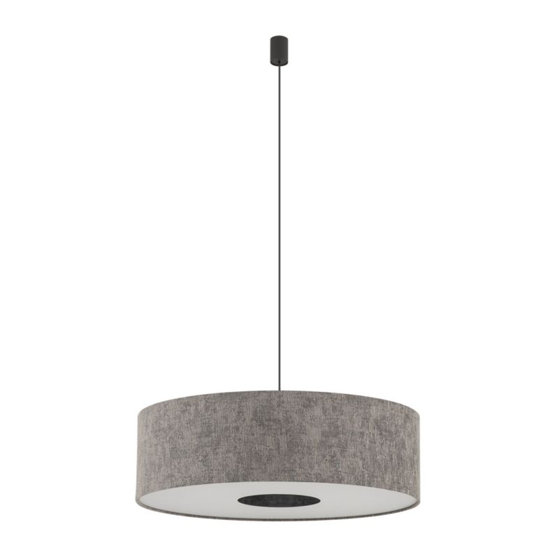 Lampa wisząca dekoracyjna szara klosz z tkaniny 65cm 1xE27 25W LAGO Nowodvorski 1 szt.