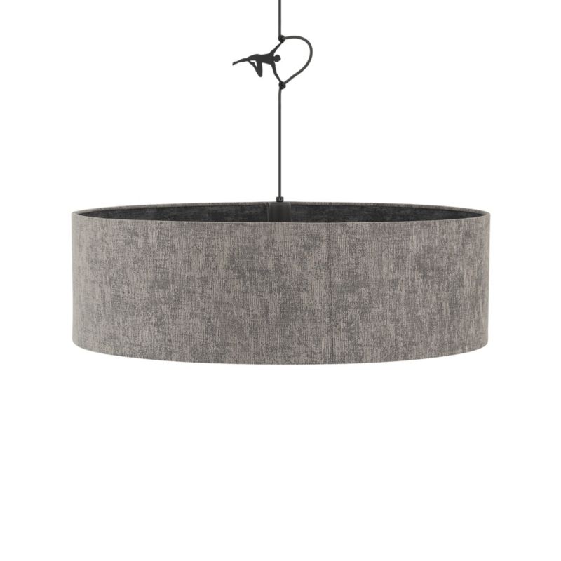 Lampa wisząca dekoracyjna szara klosz z tkaniny 65cm 1xE27 25W LAGO Nowodvorski 1 szt.