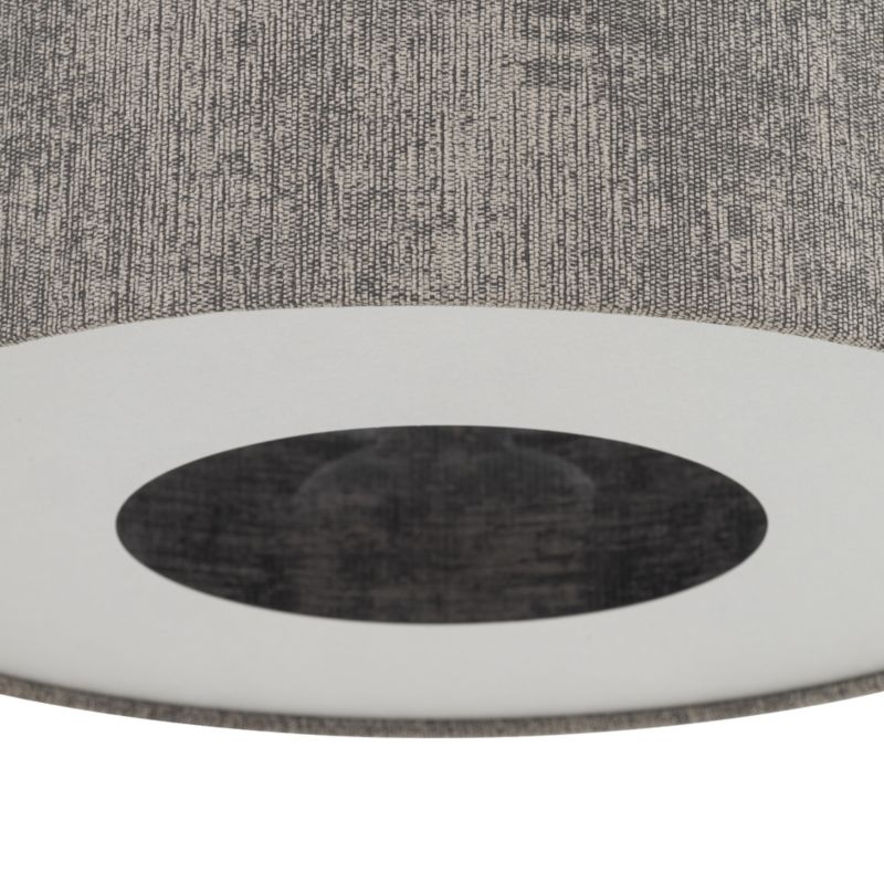 Lampa wisząca dekoracyjna szara klosz z tkaniny 65cm 1xE27 25W LAGO Nowodvorski 1 szt.
