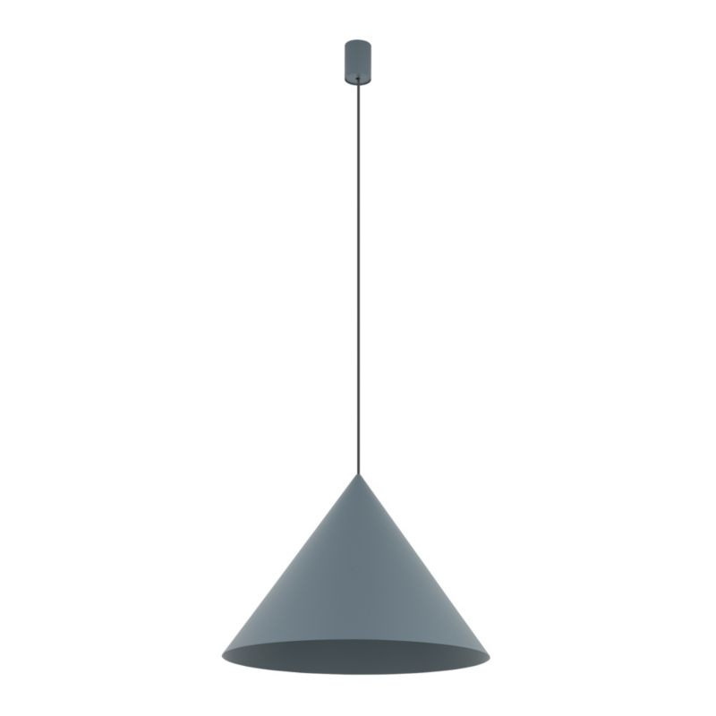 Lampa wisząca dekoracyjna szary błękit stożek 50cm 1xGU10 20W ZENITH Nowodvorski 1 szt.