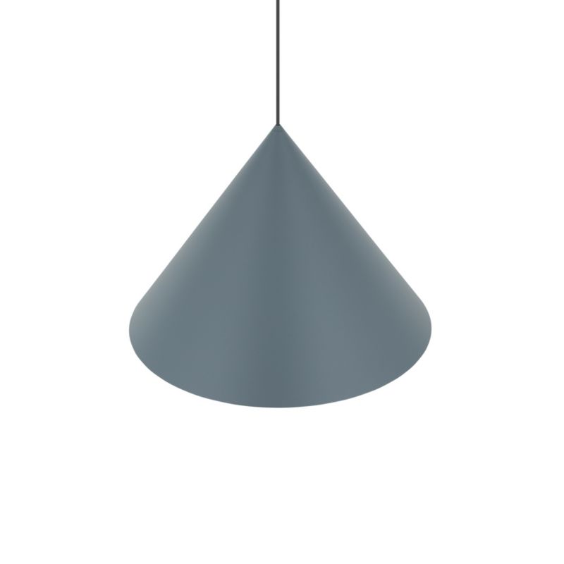 Lampa wisząca dekoracyjna szary błękit stożek 50cm 1xGU10 20W ZENITH Nowodvorski 1 szt.