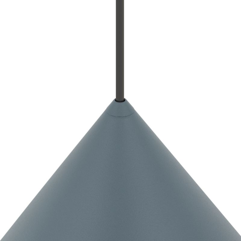 Lampa wisząca dekoracyjna szary błękit stożek 50cm 1xGU10 20W ZENITH Nowodvorski 1 szt.
