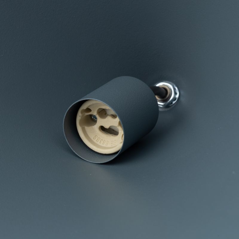 Lampa wisząca dekoracyjna szary błękit stożek 50cm 1xGU10 20W ZENITH Nowodvorski 1 szt.