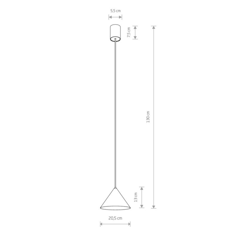 Lampa wisząca dekoracyjna terakota stożek 20.5cm 1xGU10 20W ZENITH Nowodvorski 1 szt.