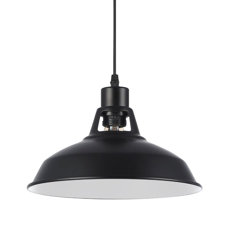 Lampa wisząca, DPM, 1 x E27, czarna, 1szt