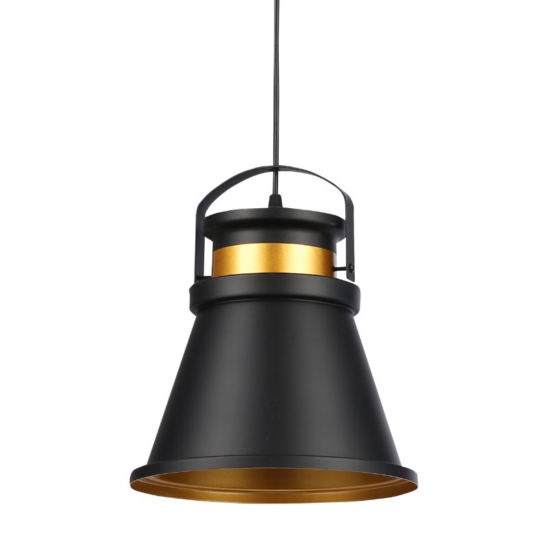 Lampa wisząca, DPM, 25 cm, czarny+miedź, 1szt