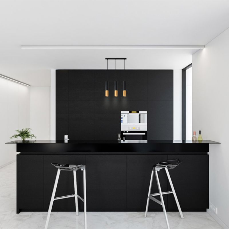 Lampa wisząca, DPM, 3 x GU10, czarno-złota, 1szt