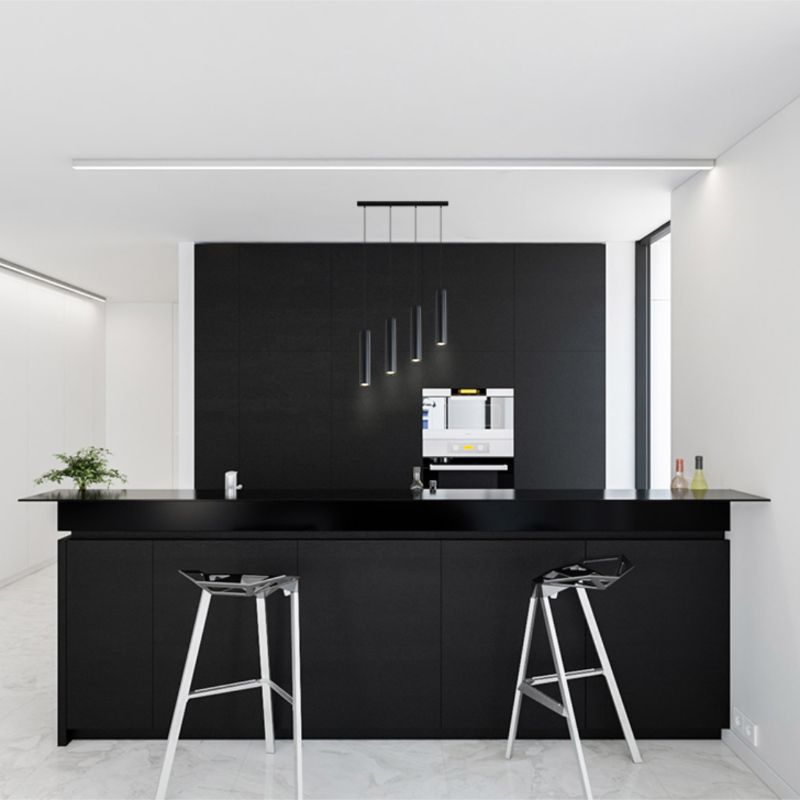 Lampa wisząca, DPM, 4 x GU10, czarna, 1szt