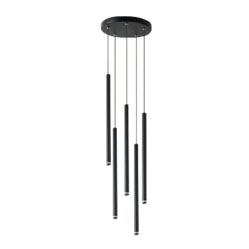 Lampa wisząca, DPM, 5 x G9, czarna, 1szt