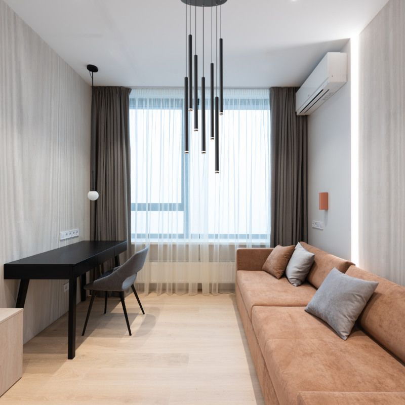 Lampa wisząca, DPM, 7 x G9, czarna, 1szt