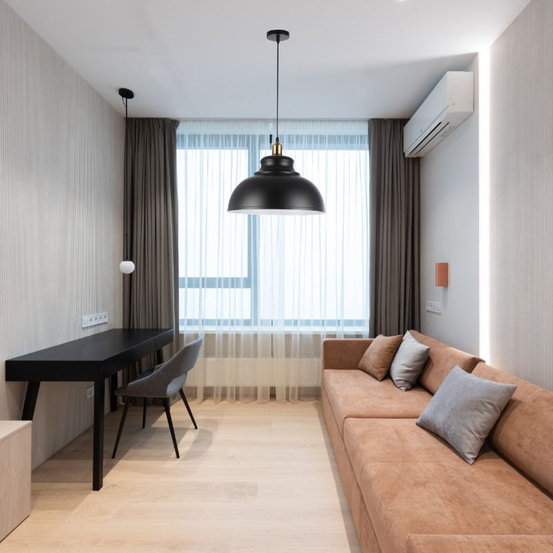 Lampa wisząca, DPM, czarno-miedziana, 1szt