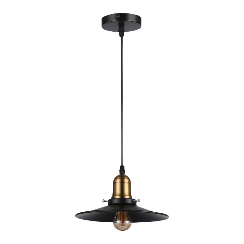 Lampa wisząca, DPM, czarno-złota, 1szt