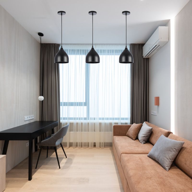 Lampa wisząca, DPM, E27, czarna, 1szt