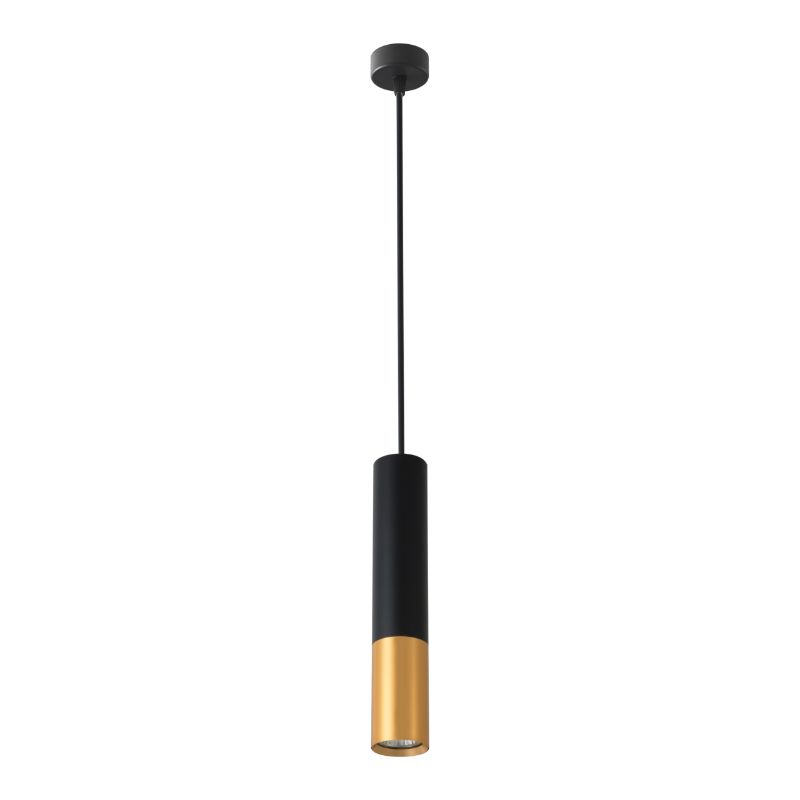 Lampa wisząca, DPM, GU10, czarno-złota, 1szt