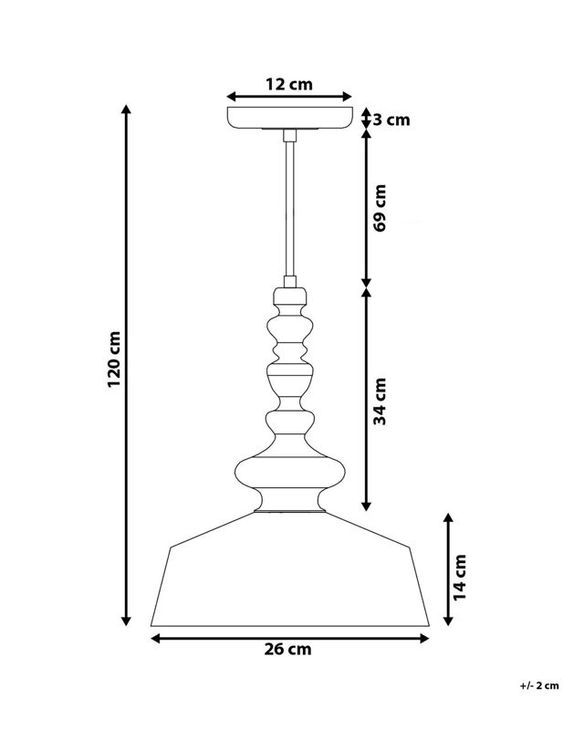 Lampa wisząca Driva Metal Biały 1 szt.