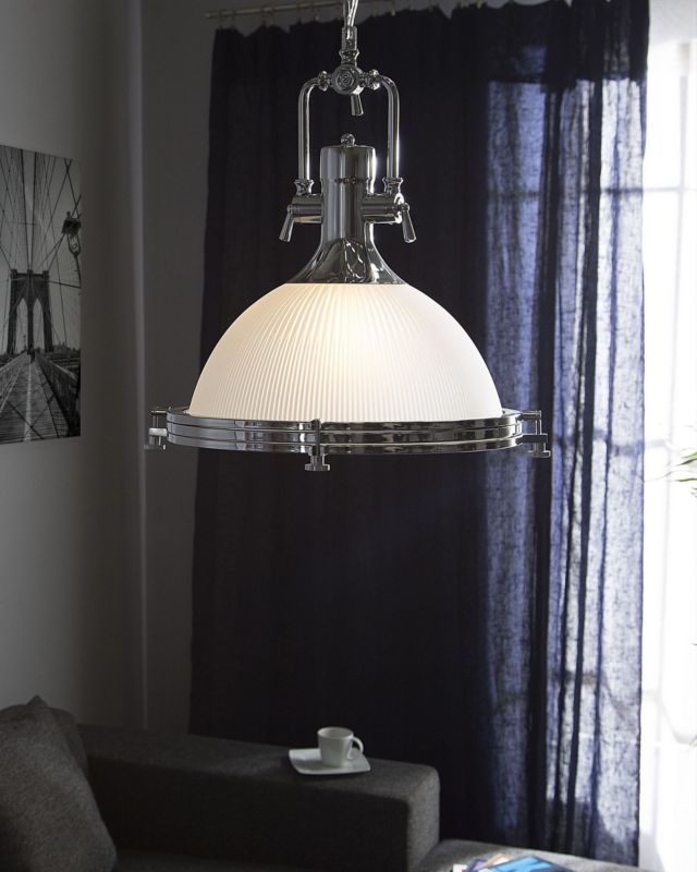 Lampa wisząca Ebron Szkło Biały 1 szt.