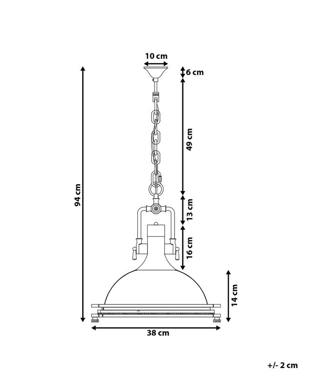 Lampa wisząca Ebron Szkło Biały 1 szt.