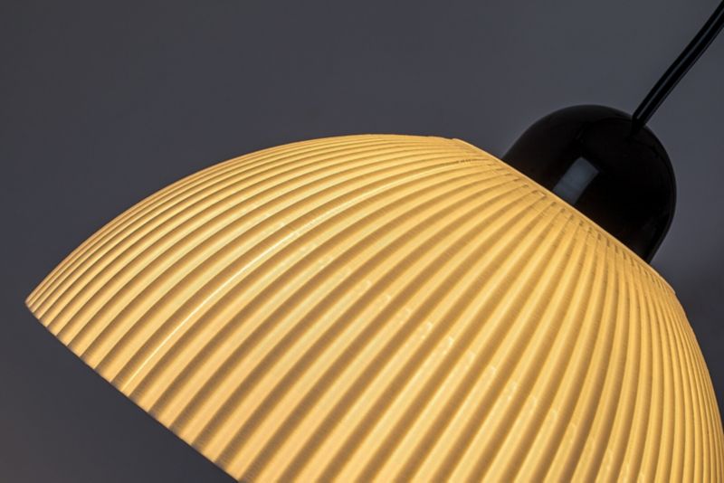 Lampa wisząca żebrowany biały klosz Rabalux Avenora czarno-biała 1xE27x60W IP20 wym:90x25x25cm - 1 szt.