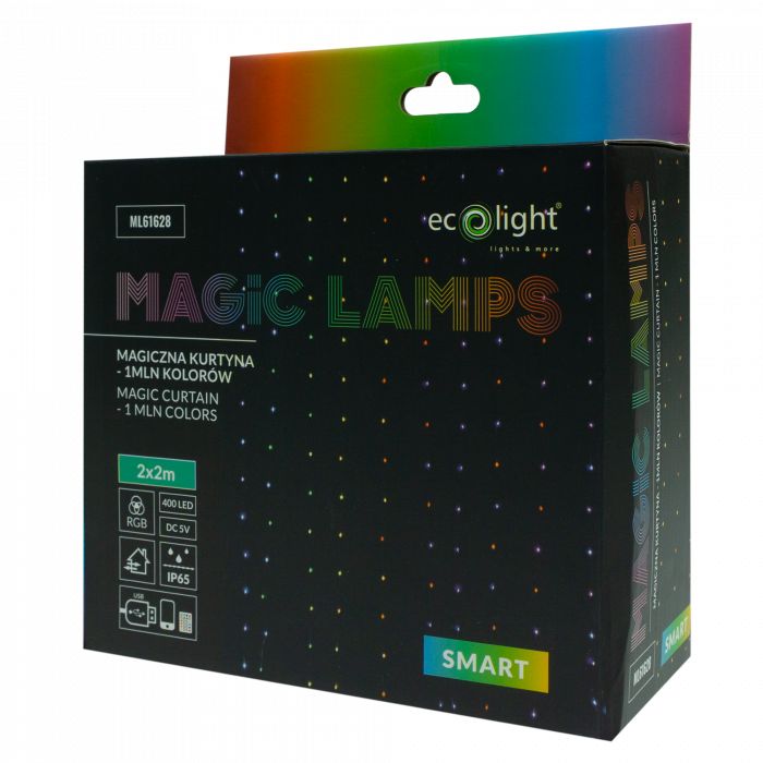 Lampa wisząca Ecolight biała LED 8W RGBK IP65 - 1 szt.