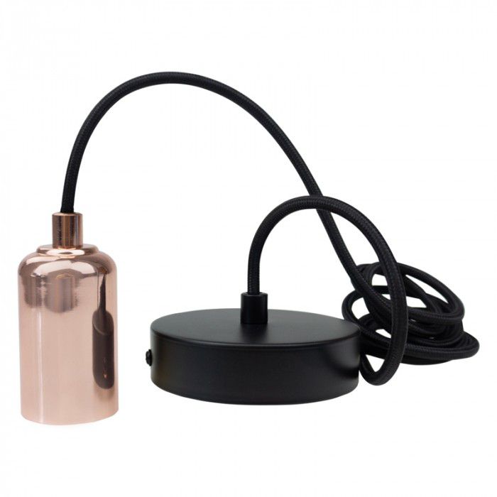 Lampa wisząca Ecolight czarno-złota 1xE27x60W IP20 wym:200x4,2x4,2cm - 1 szt.
