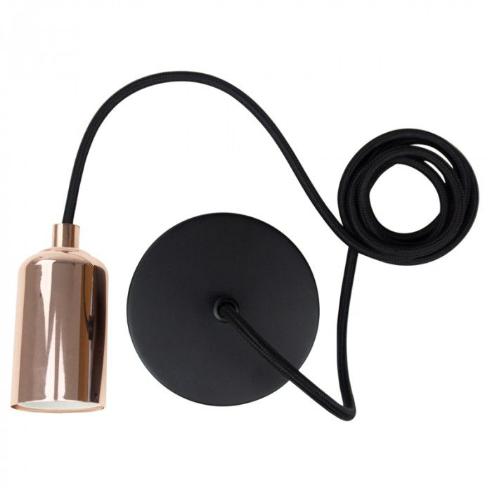 Lampa wisząca Ecolight czarno-złota 1xE27x60W IP20 wym:200x4,2x4,2cm - 1 szt.