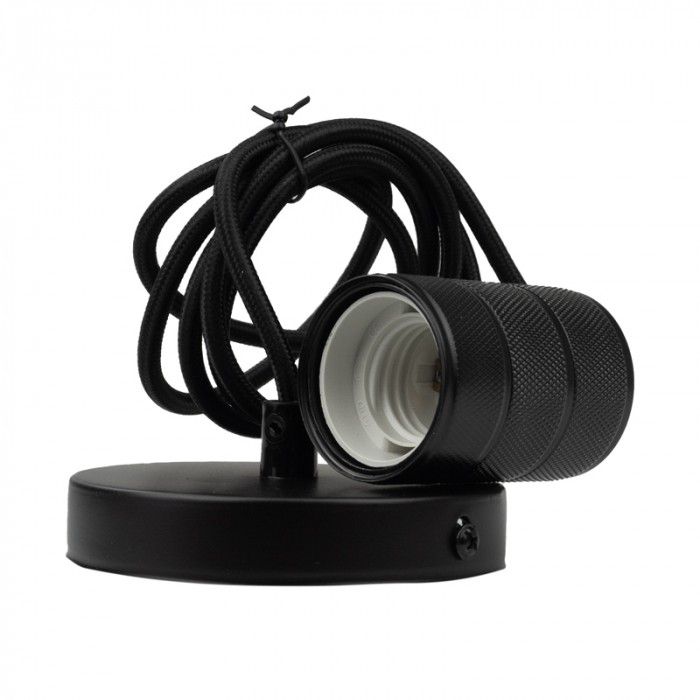 Lampa wisząca Ecolight czarny matowy 1xE27x60W IP20 wym:200x4,5x4,5cm - 1 szt.