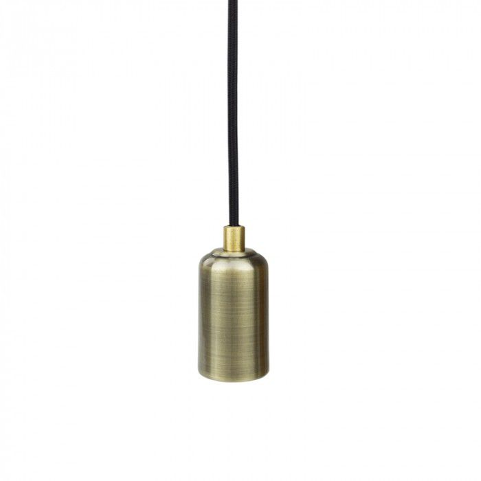 Lampa wisząca Ecolight mosiężno-czarna 1xE27x60W IP20 wym:200x4,2x4,2cm - 1 szt.