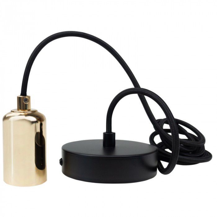 Lampa wisząca Ecolight złota 1xE27x60W IP20 wym:200x4,2x4,2cm - 1 szt.