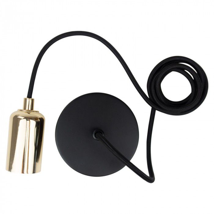 Lampa wisząca Ecolight złota 1xE27x60W IP20 wym:200x4,2x4,2cm - 1 szt.