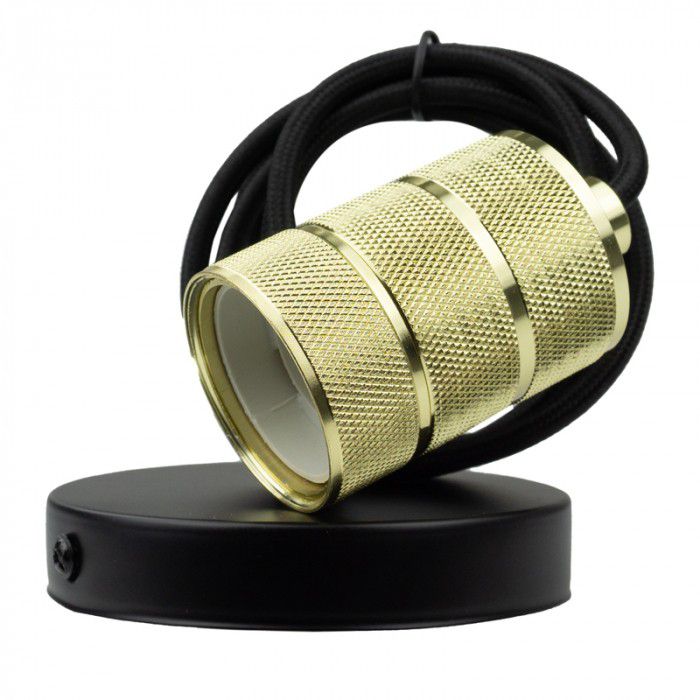 Lampa wisząca Ecolight złota 1xE27x60W IP20 wym:200x4,5x4,5cm - 1 szt.