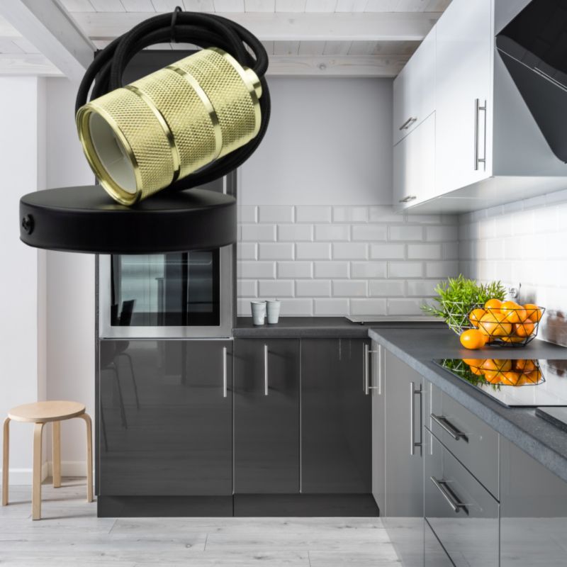 Lampa wisząca Ecolight złota 1xE27x60W IP20 wym:200x4,5x4,5cm - 1 szt.