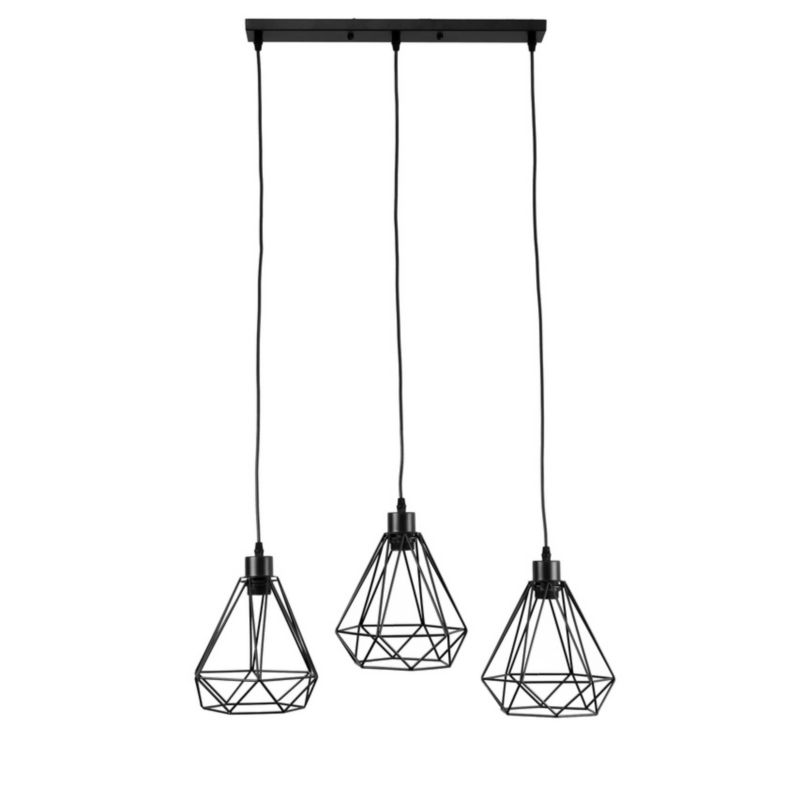 Lampa wisząca Edo Alambra SORO 3xE27 czarna EDO777195  1 szt.