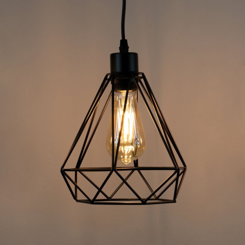 Lampa wisząca Edo Loft Alambra Largo E27 czarna, industrialna EDO777193  1 szt.