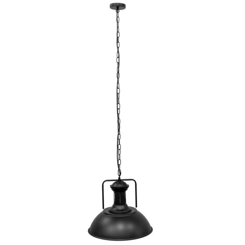 Lampa wisząca Edo Loft Gravis E27 czarna łańcuch, industrialna 1m EDO777185  1 szt.
