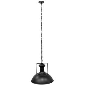 Lampa wisząca Edo Loft Gravis E27 czarna łańcuch, industrialna 1m EDO777185  1 szt.