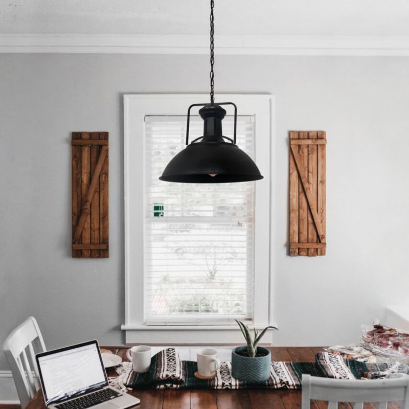 Lampa wisząca Edo Loft Gravis E27 czarna łańcuch, industrialna 1m EDO777185  1 szt.