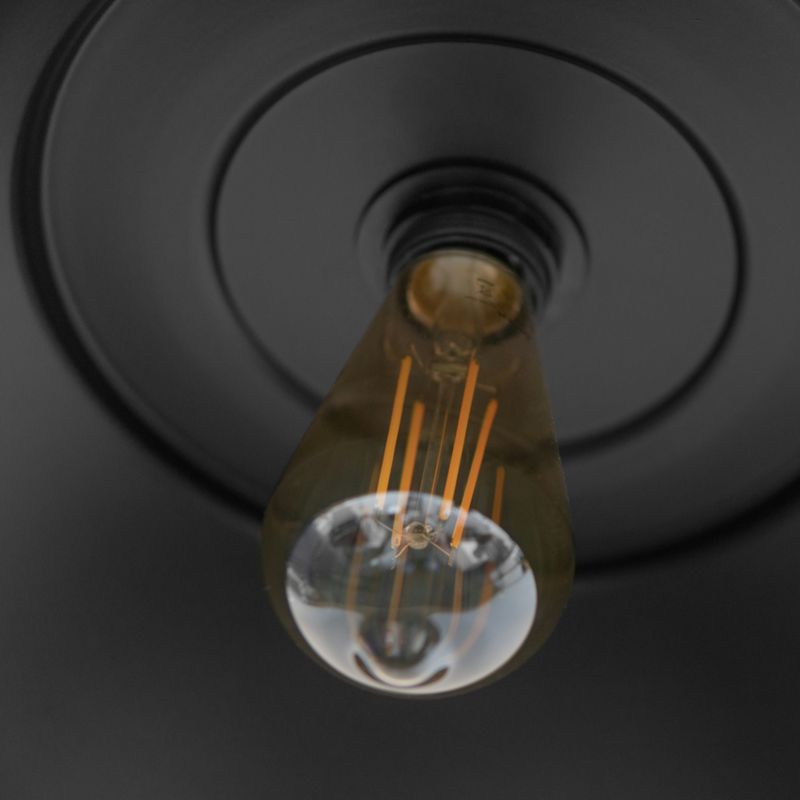 Lampa wisząca Edo Loft Gravis E27 czarna łańcuch, industrialna 1m EDO777185  1 szt.