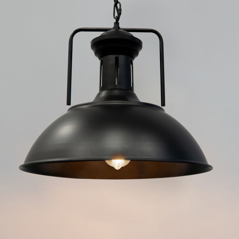 Lampa wisząca Edo Loft Gravis E27 czarna łańcuch, industrialna 1m EDO777185  1 szt.