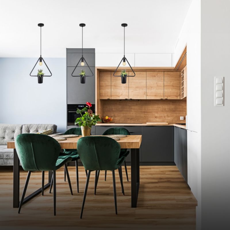 Lampa wisząca Edo Mea Triangle, geometryczna, trójkąt IP20, E27, EDO777545  1 szt.