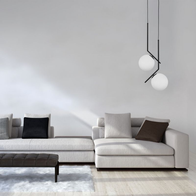 Lampa wisząca Edo Pelota Black E27 czarny biały EDO777102  1 szt.