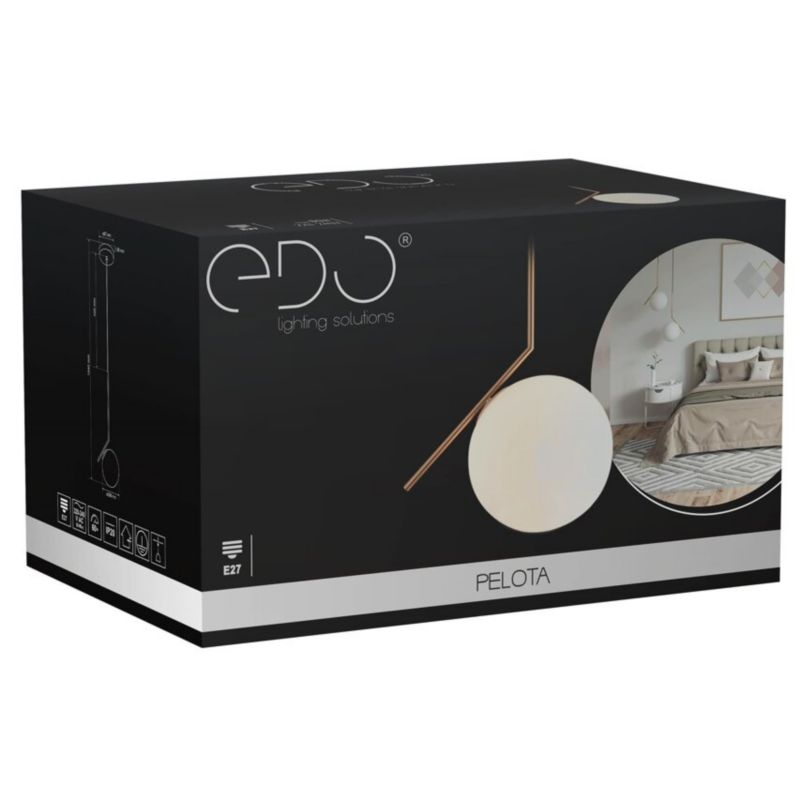 Lampa wisząca Edo Pelota E27 złoty biały EDO777202  1 szt.