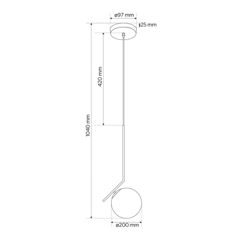 Lampa wisząca Edo Pelota E27 złoty biały EDO777202  1 szt.