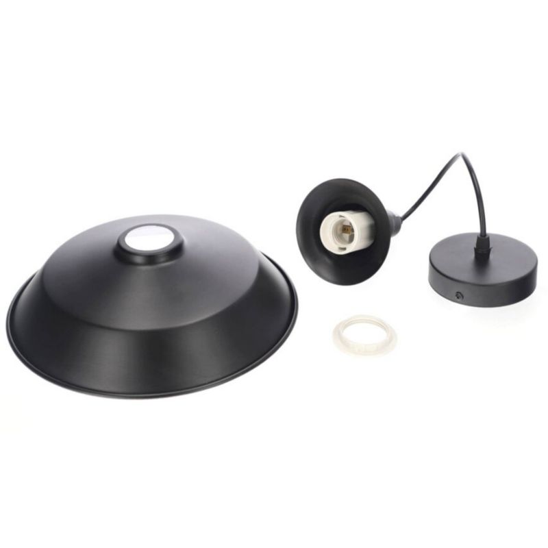 Lampa wisząca Edo Tene E27 czarna matowa EDO777175  1 szt.