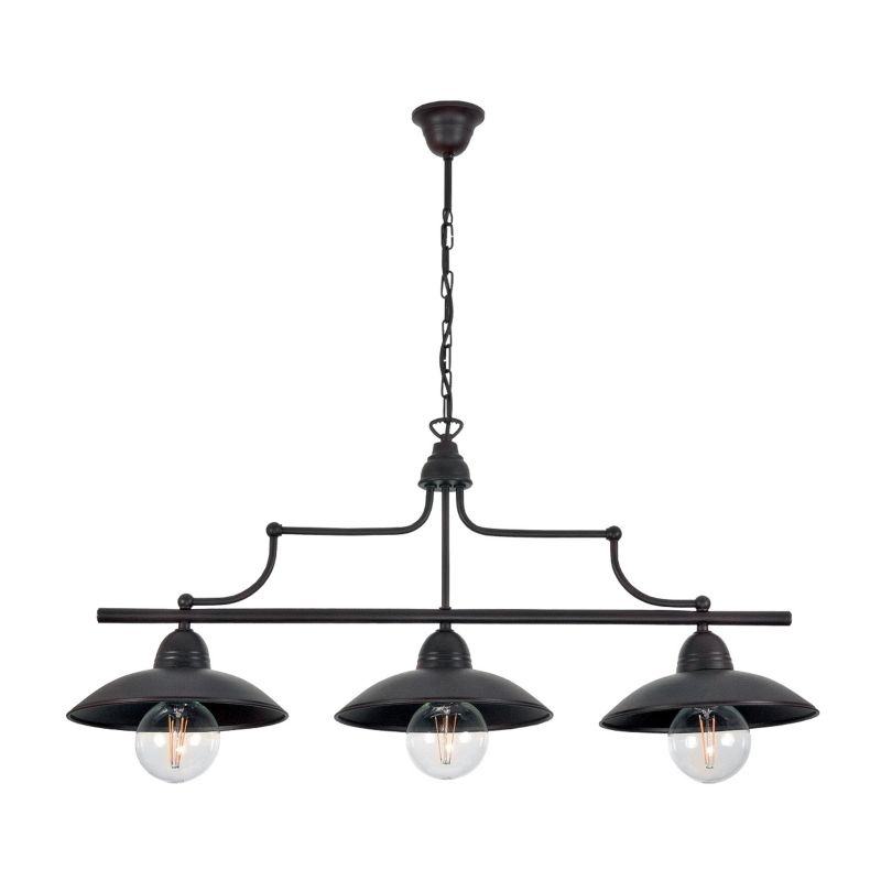 Lampa wisząca EDYLIT brązowa loft nad stół 3xE27 TORINO 12-512 1 szt.