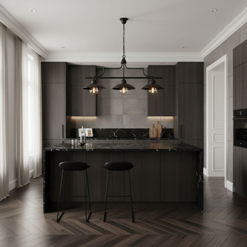 Lampa wisząca EDYLIT brązowa loft nad stół 3xE27 TORINO 12-512 1 szt.