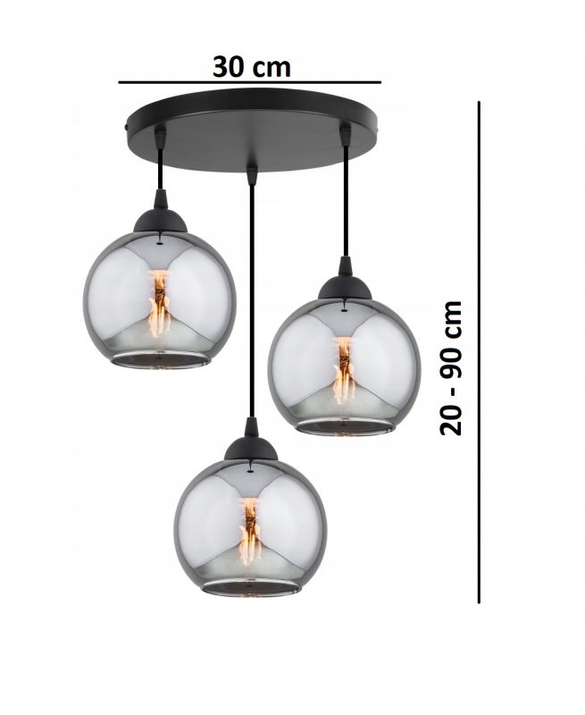 Lampa Wisząca Elko-Lighting Dior E27 czarny 1 szt