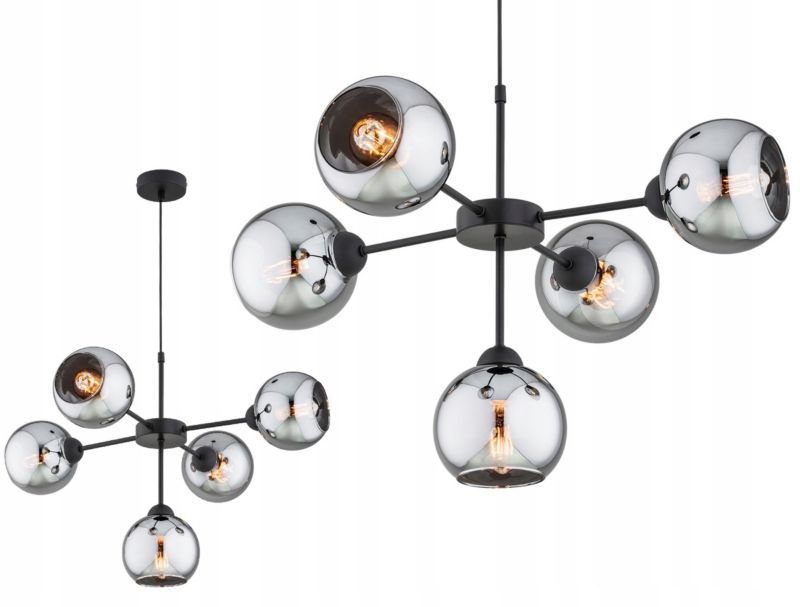 Lampa Wisząca Elko-Lighting Dior E27 czarny 1 szt