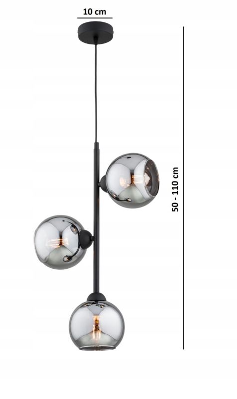 Lampa Wisząca Elko-Lighting Dior E27 czarny 1 szt